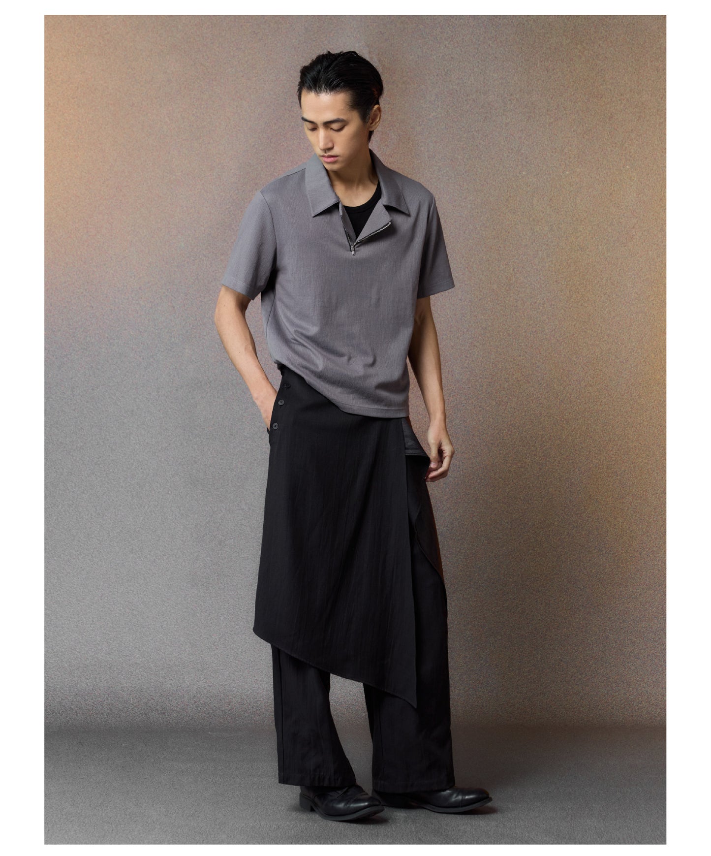 Linen-Cotton Blend Moisture-Wicking Shirt