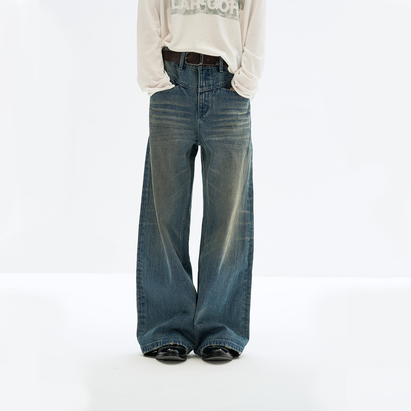 Straight Loose Denim Pants