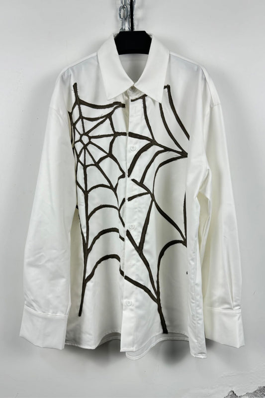 Spider Patchwork Casual Shirt