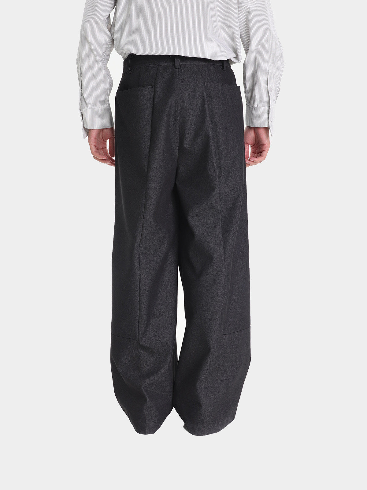 Casual Pants with Waist Pleats