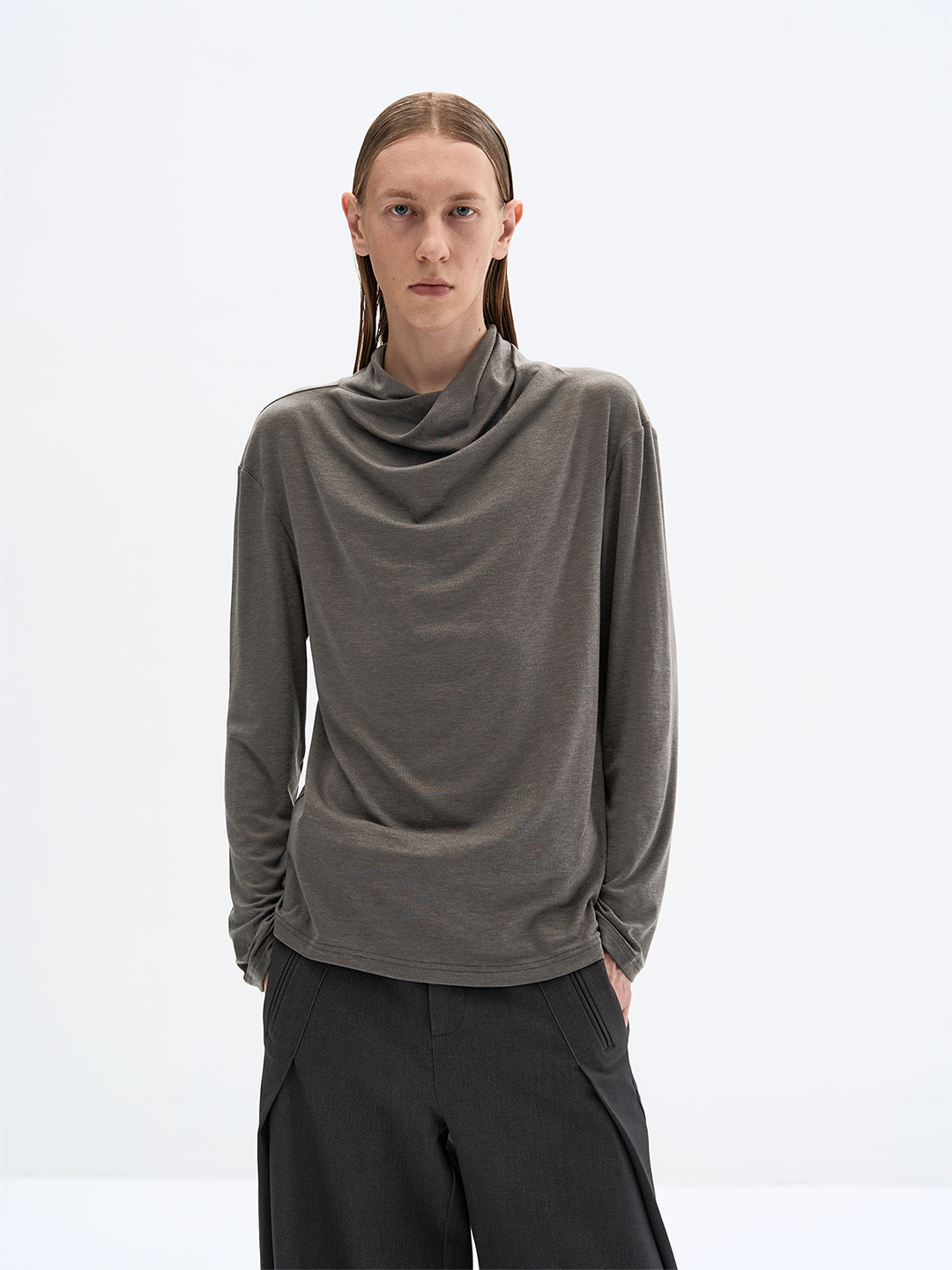 Stand Collar T-Shirt