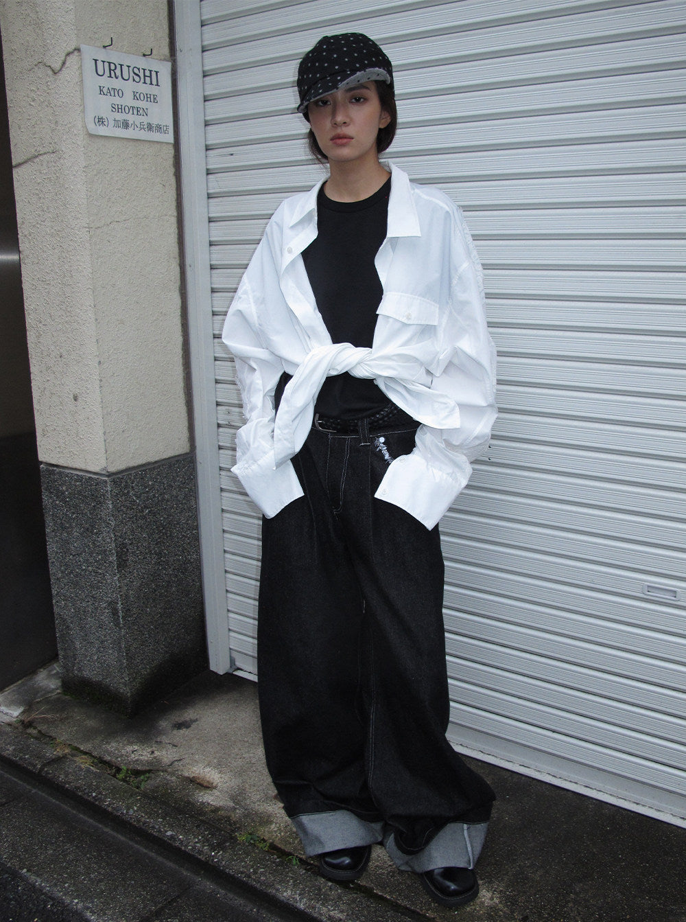 Lace Trim Unisex Casual Shirt