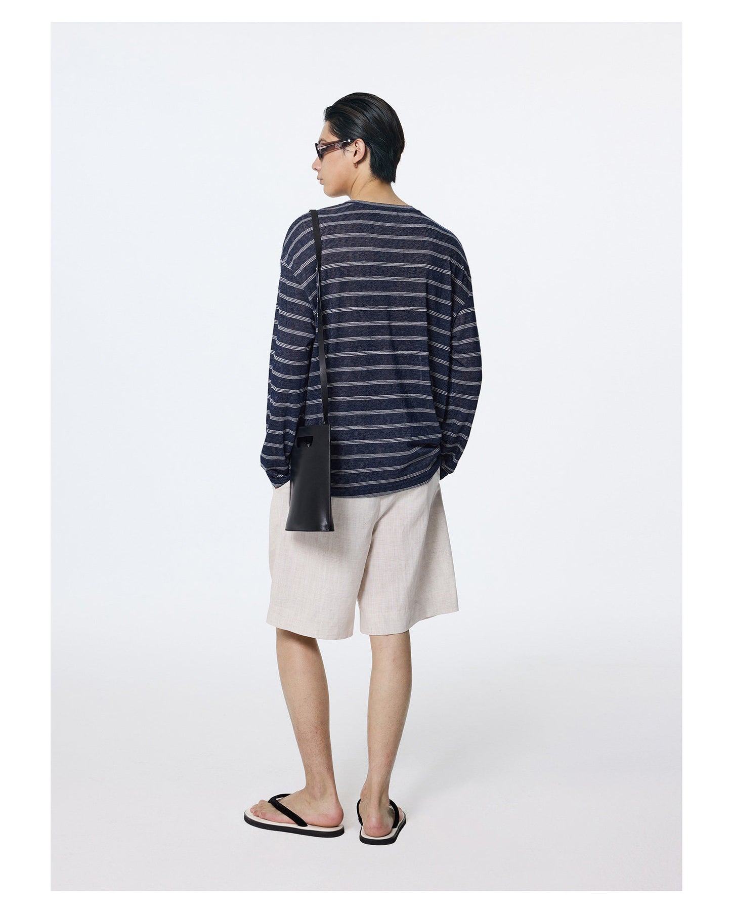Simple Casual Double-Pleated Shorts