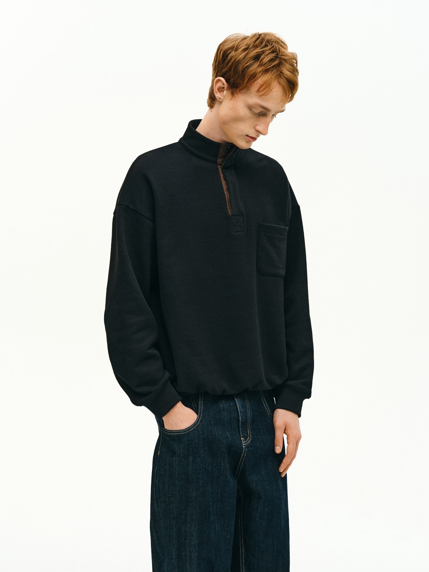 Stand Collar Sweatshirt