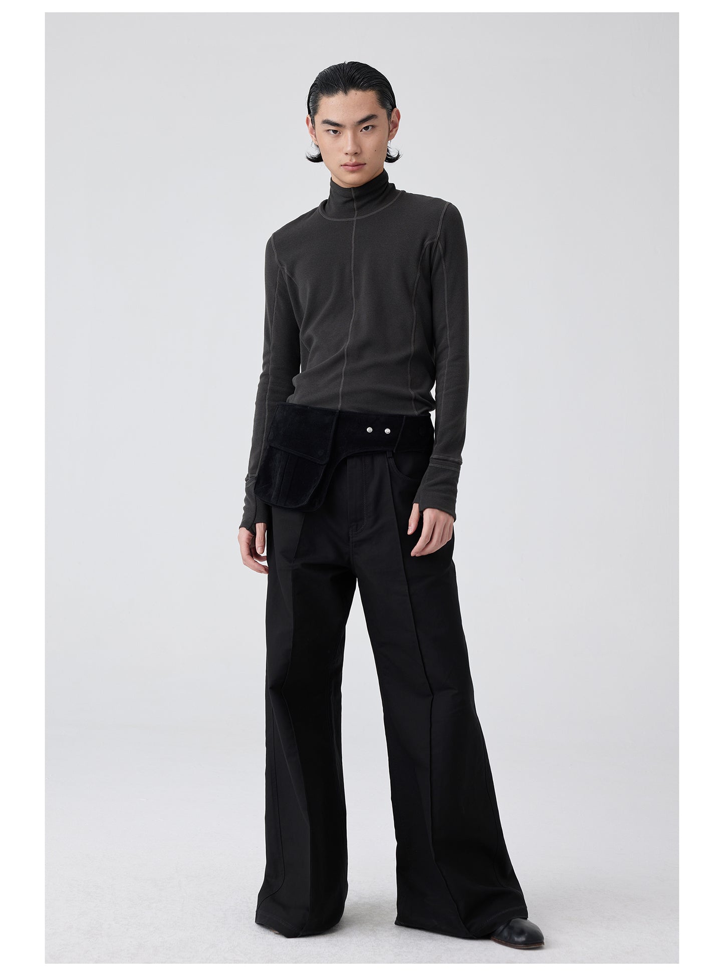 Center seam gusset wide pants