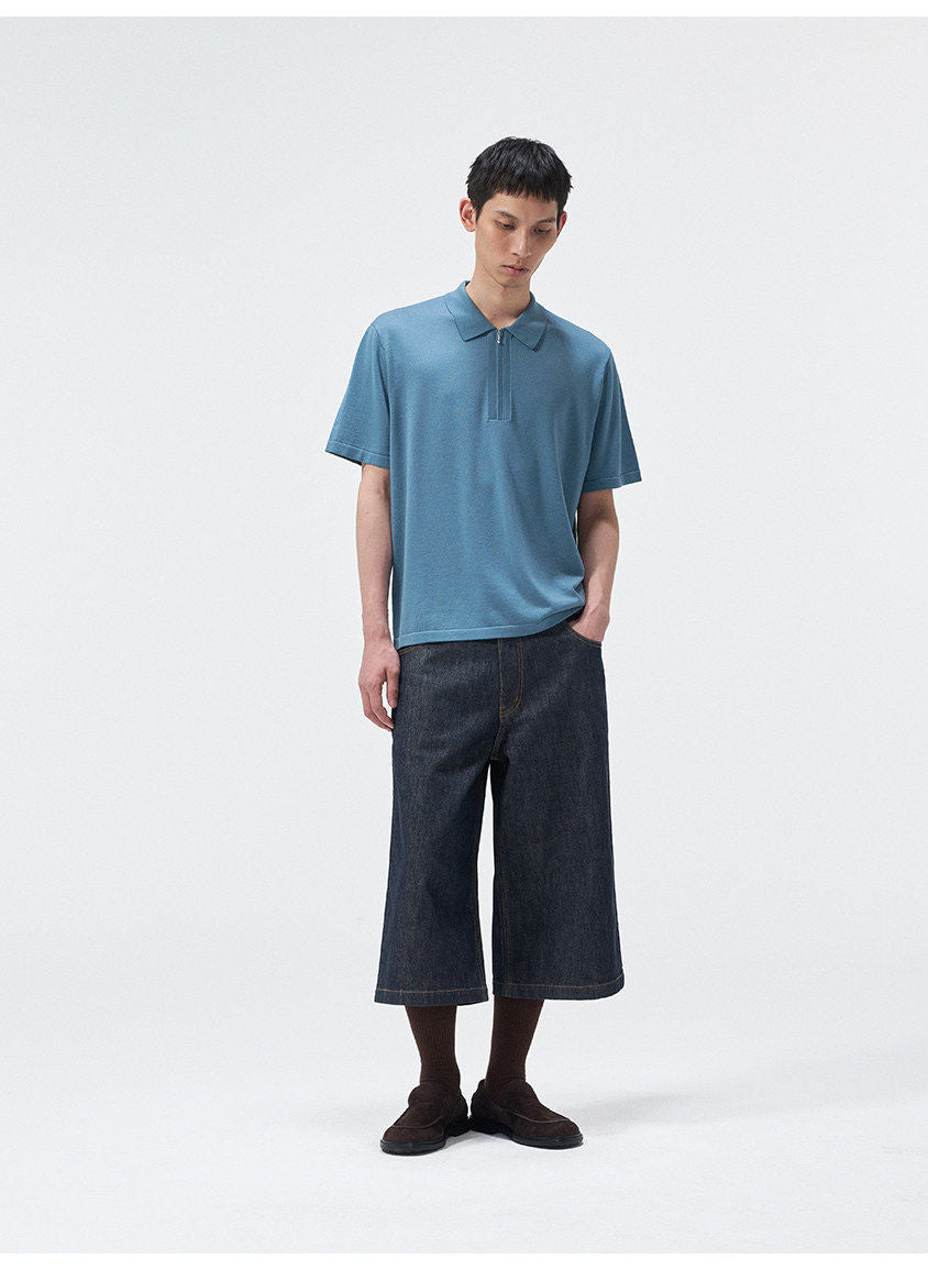 Mulberry Silk Blend Polo Shirt