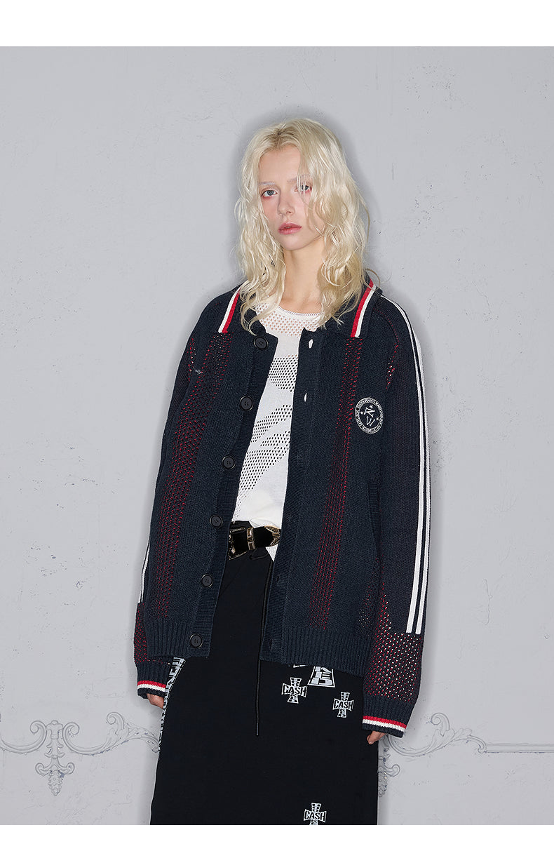 Mesh Embroidery Cardigan