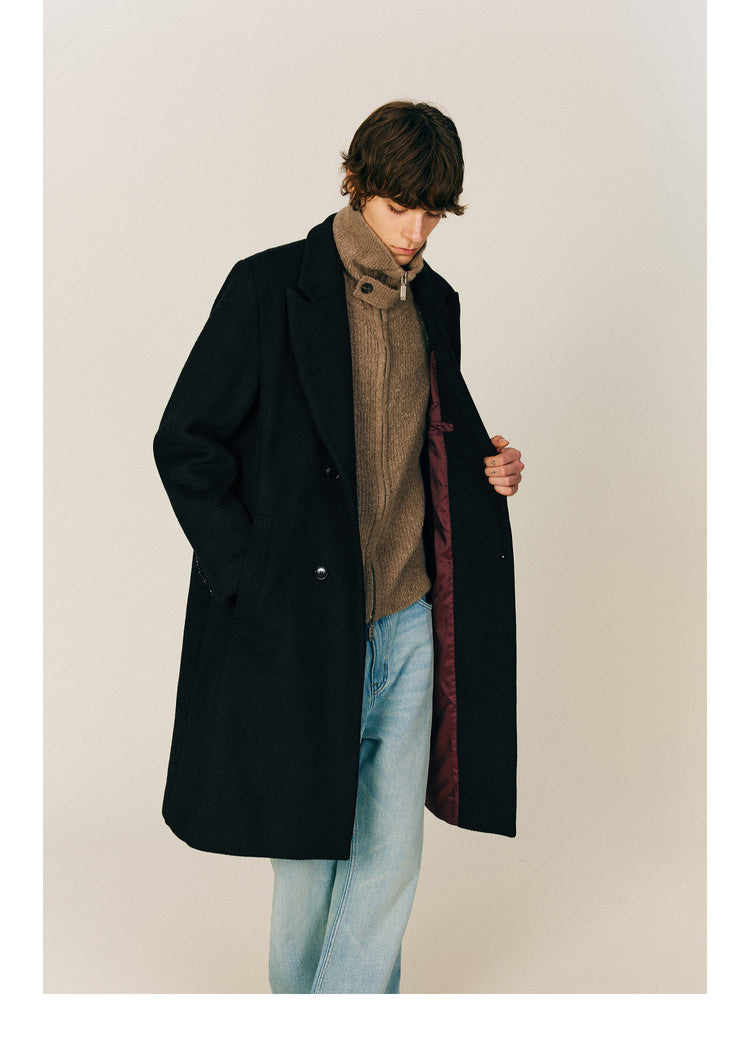 Wool mid-coat