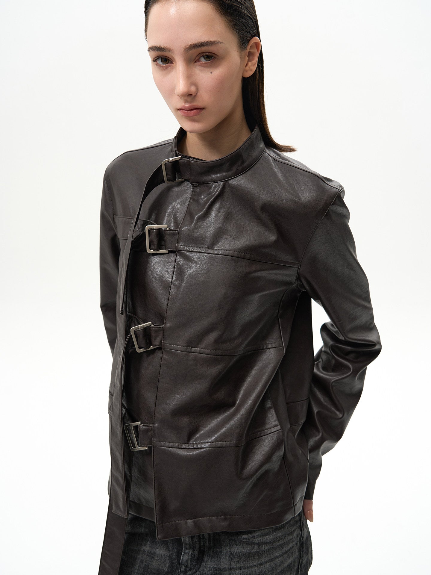 Asymmetrical Ribbon Jacket