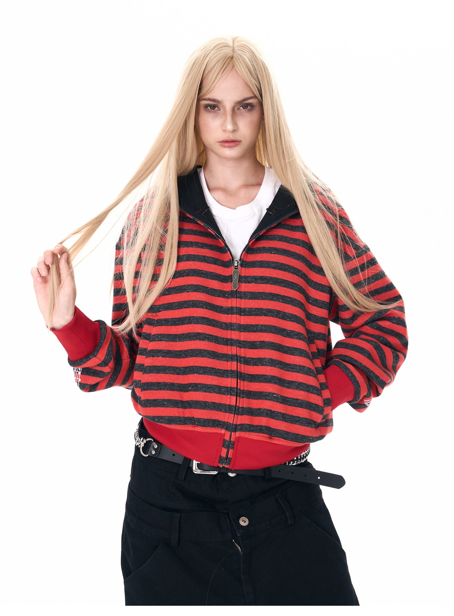 Embroidered Hooded Sweatshirt