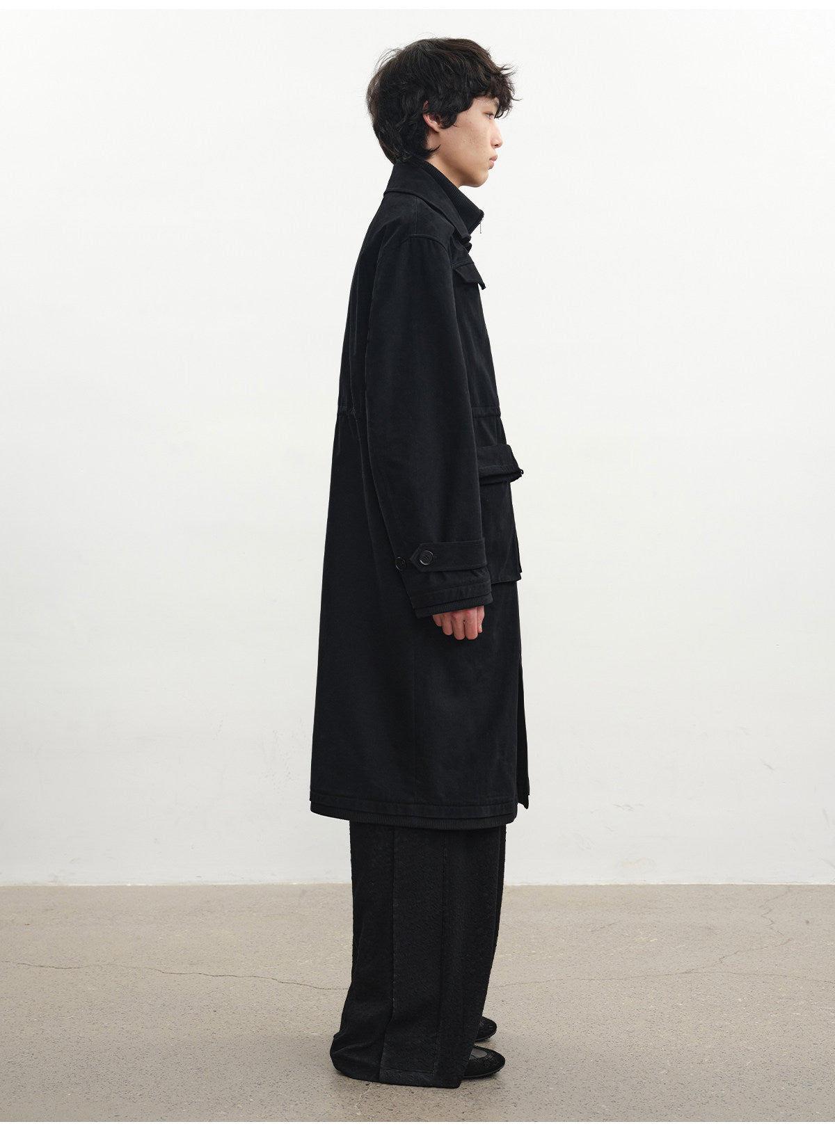 Multi-Pocket Casual Coat