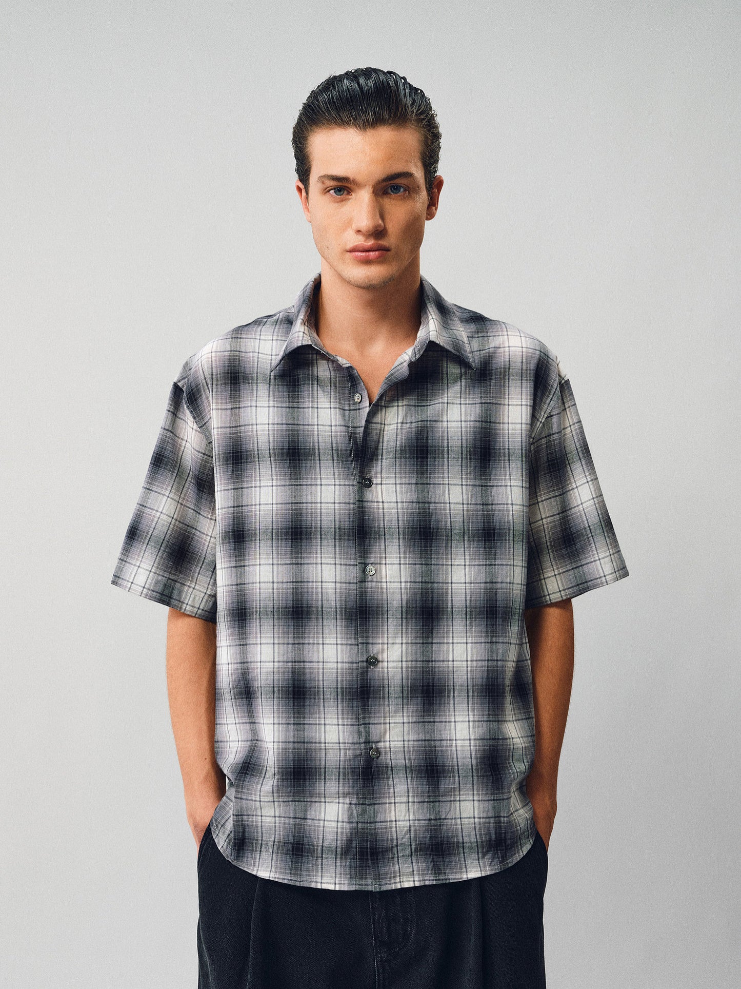 Gradient Check Shirt