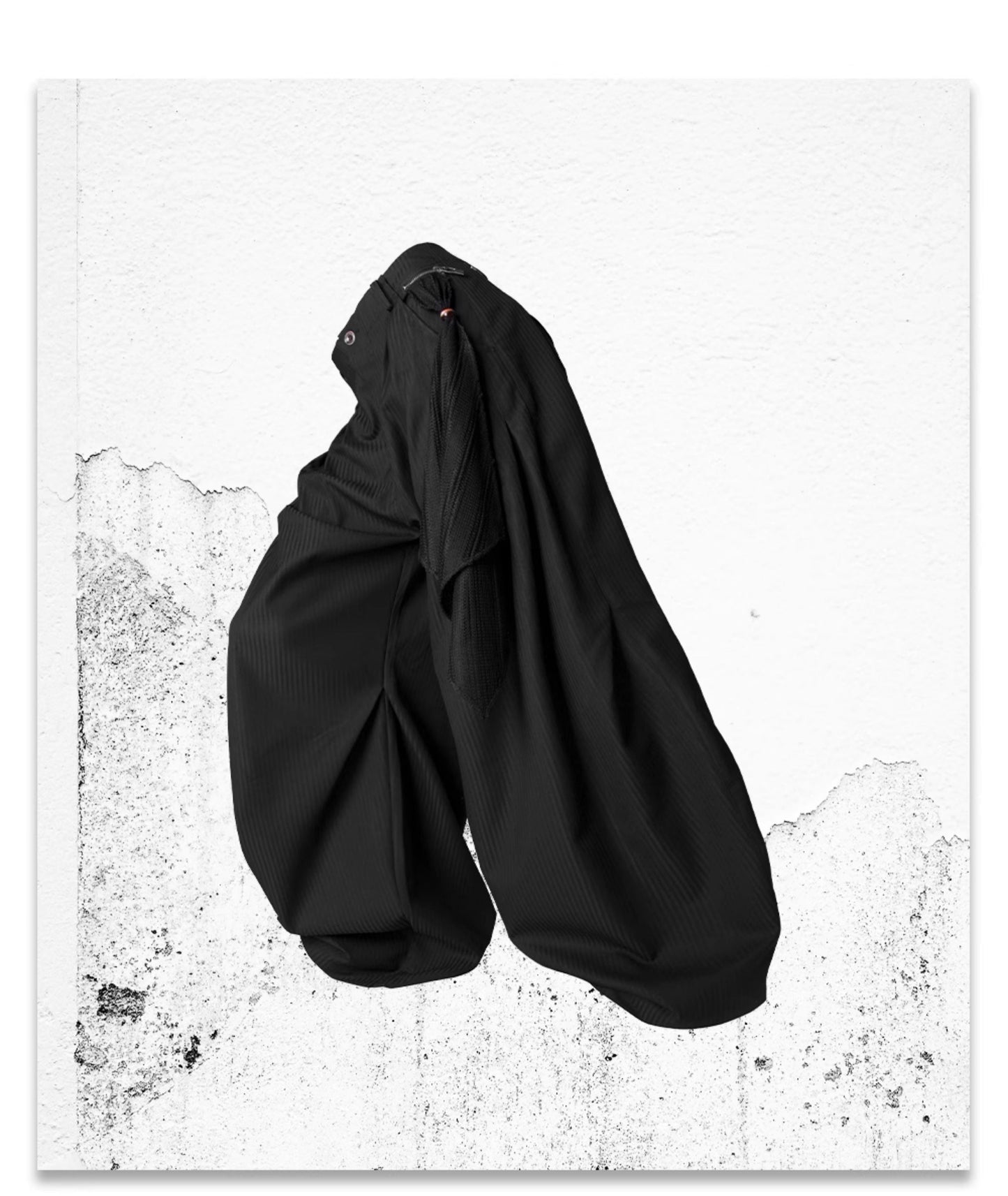 Striped Drape Casual Pants