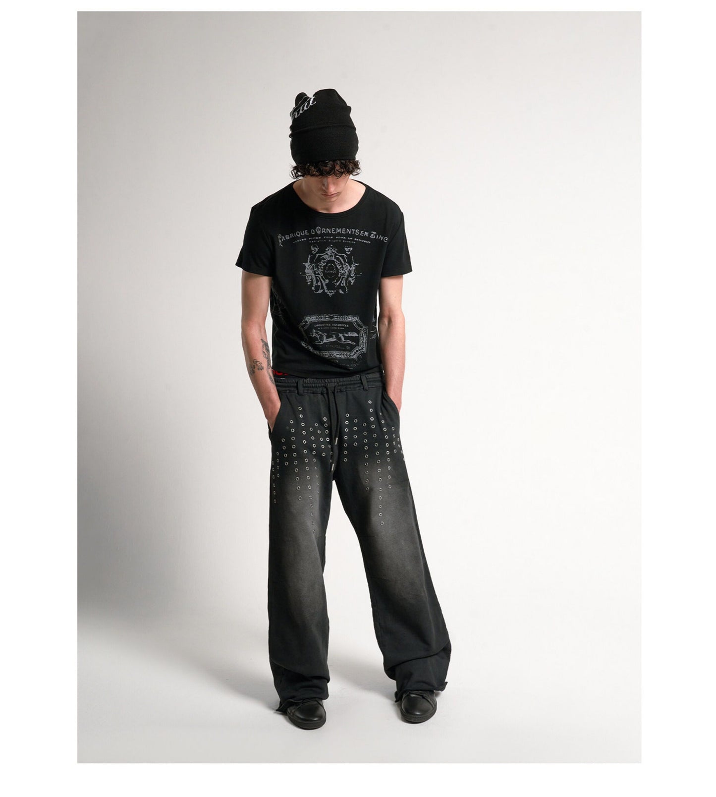 Stamp-Printed T-Shirt