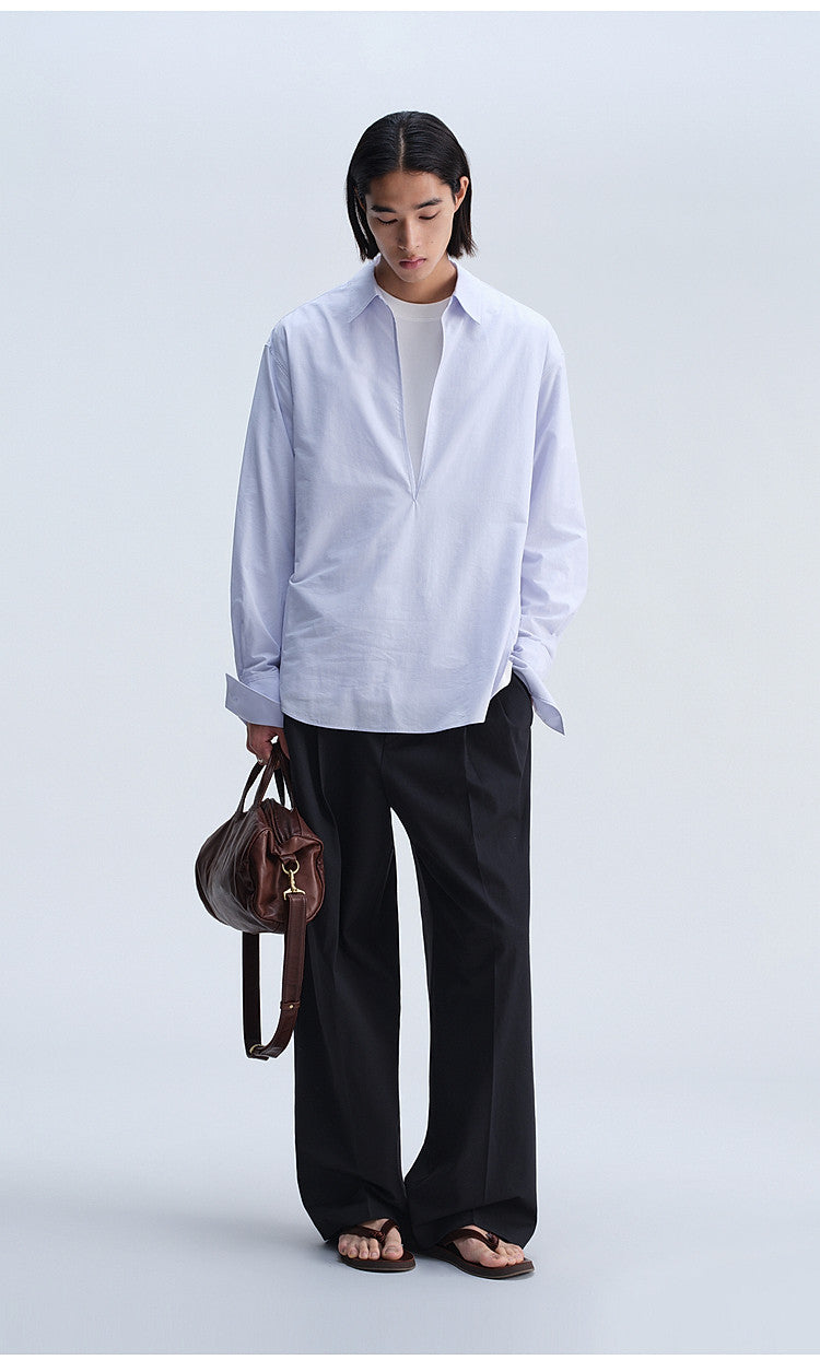 V-Neck Double-Layer Shirt