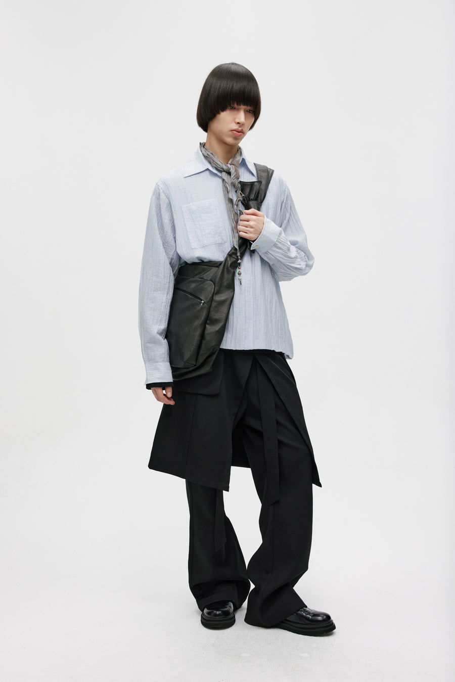 Double Pleated Straight Pants