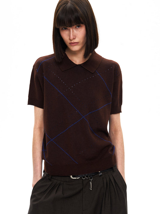 Hollow Double-Yarn Knit