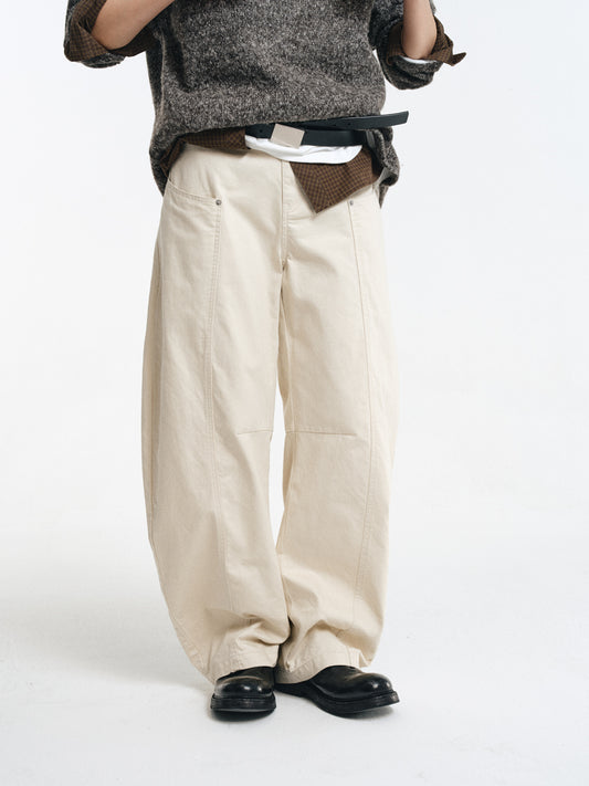 Twill Cotton Casual Cargo Pants