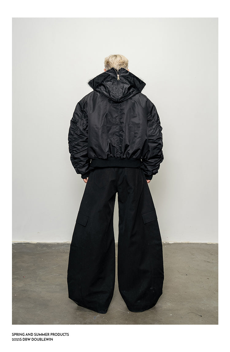 Large Fur Flight Jacket