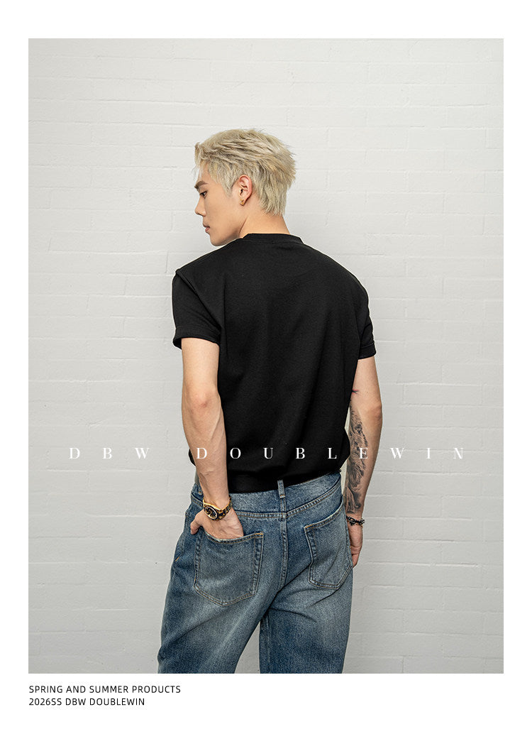 Slim-Fit Regular-Sleeve T-Shirt