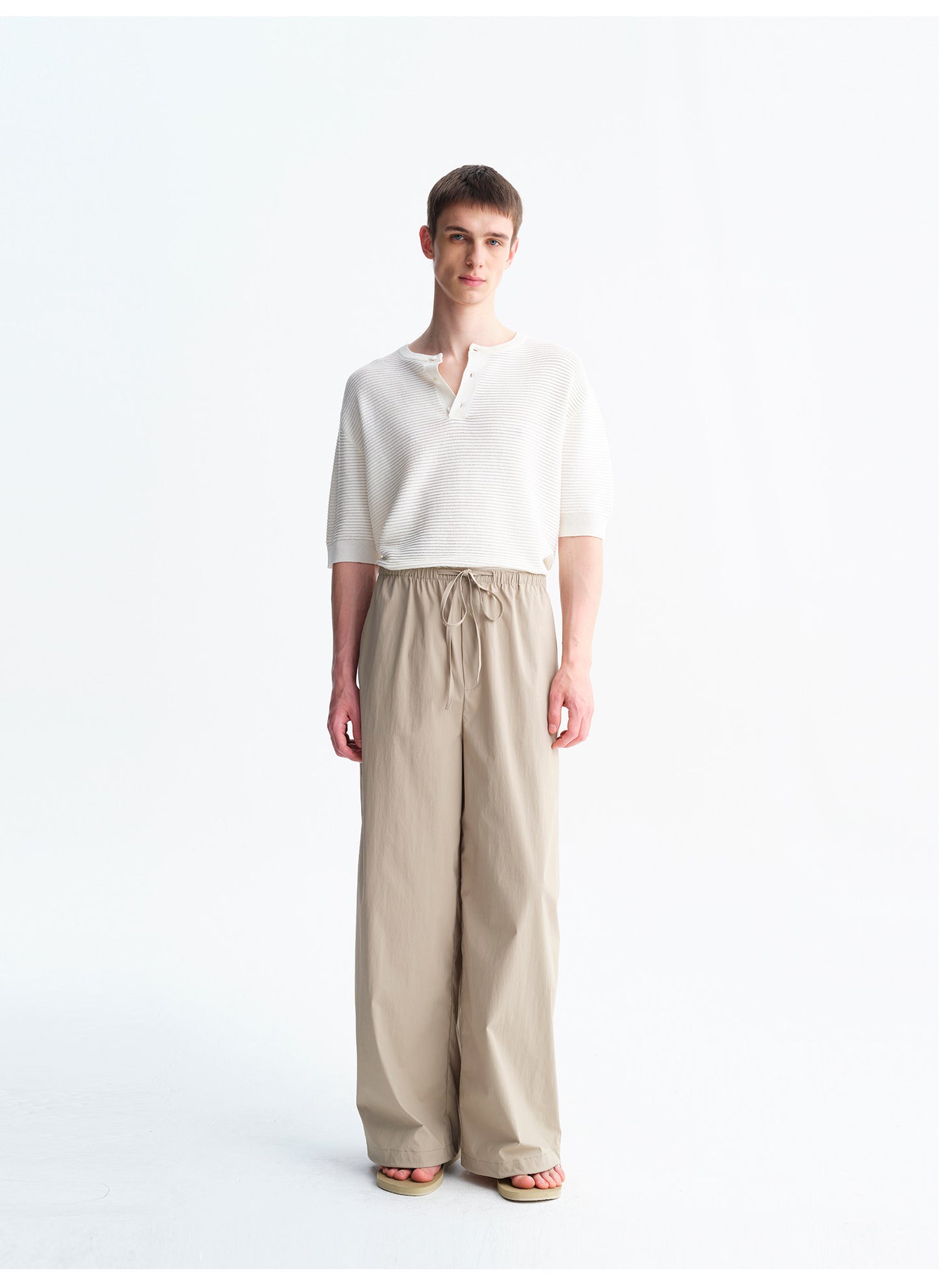 Wrinkle-Resistant, Quick-Drying Wide-Leg Pants