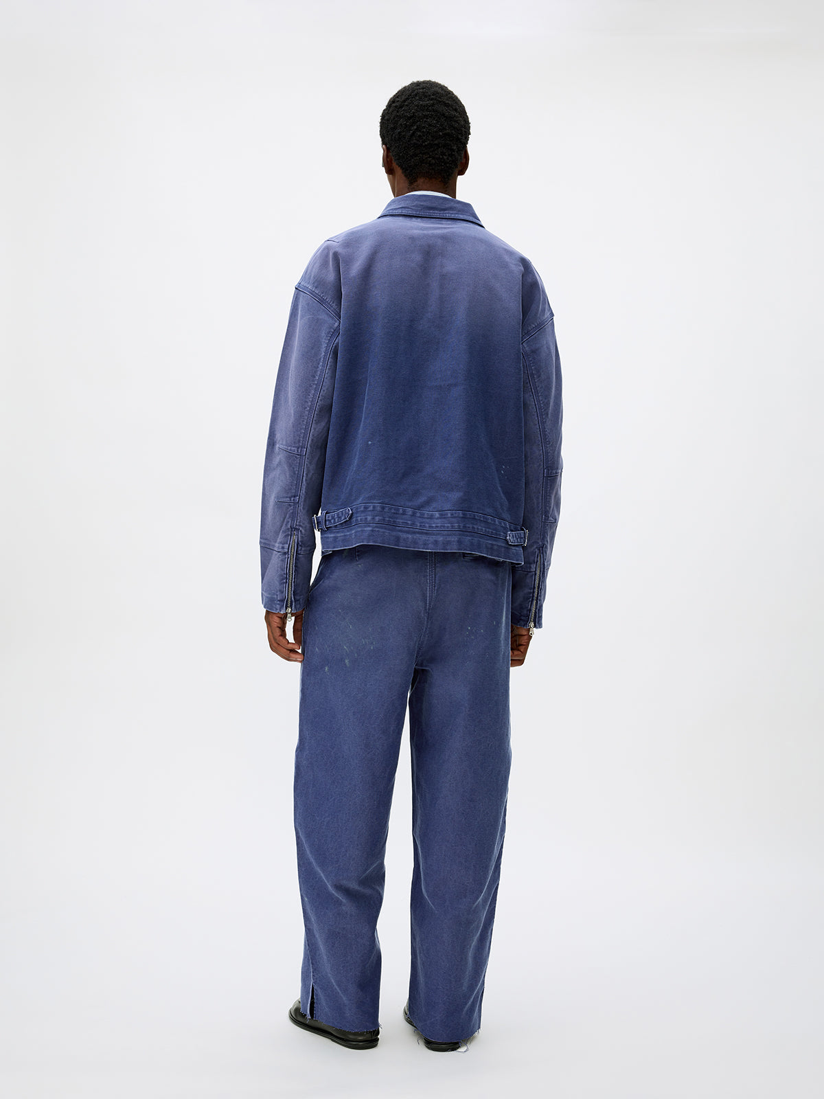 Distressed Zipper Short Jacket