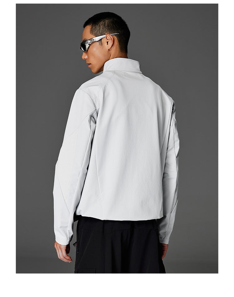 Stand Collar Clean Fit Jacket