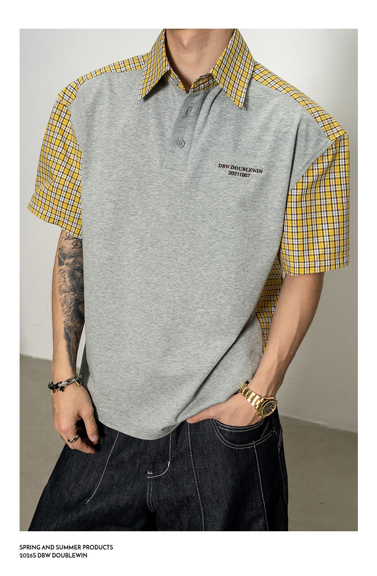 Drop-Shoulder Polo Shirt