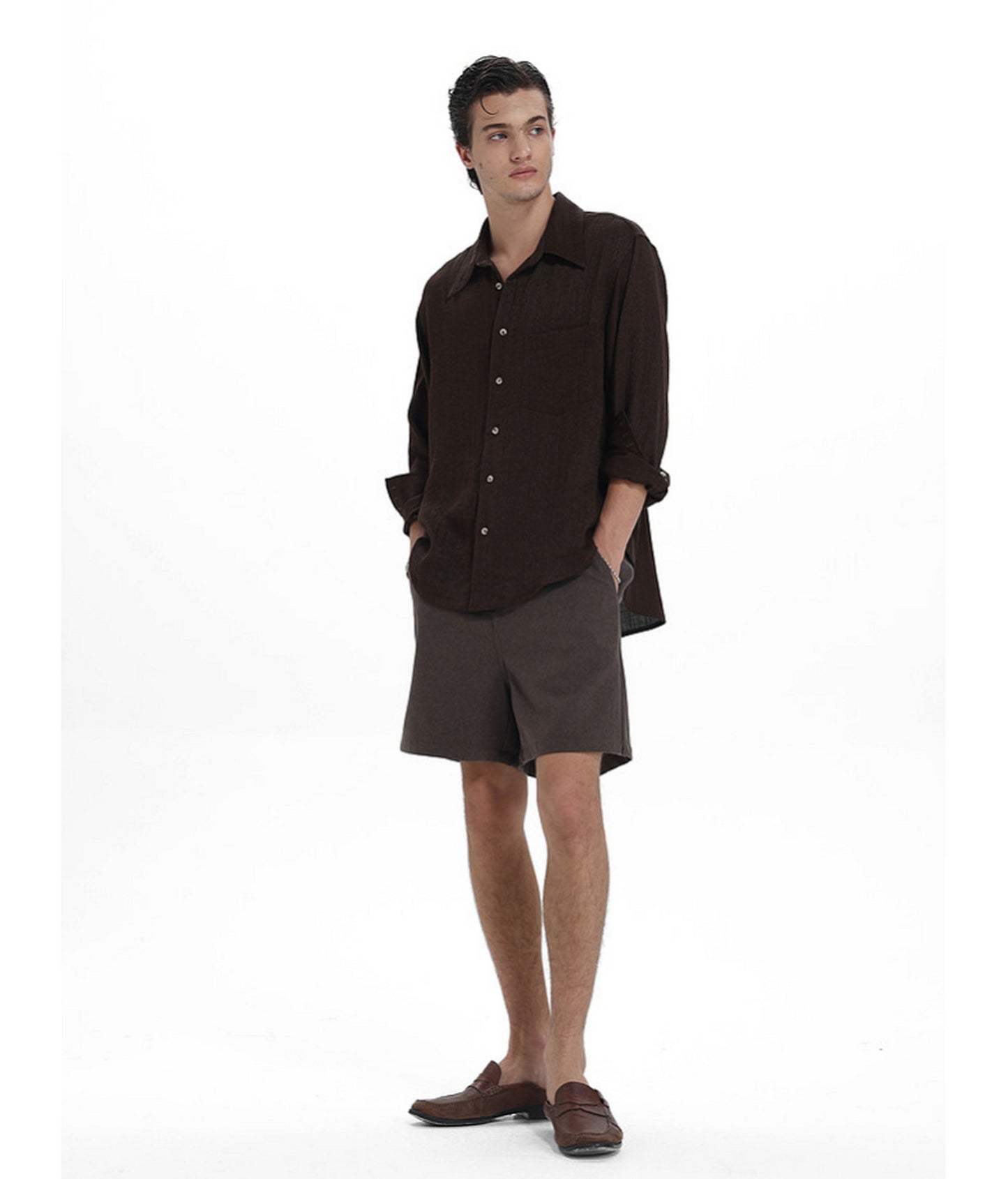 Relaxed Linen-Lyocell Blend Shirt