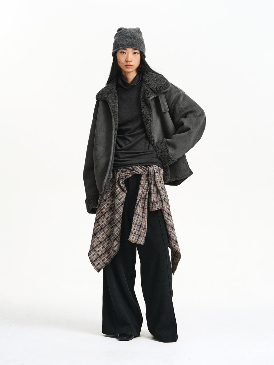 Suede &amp; Fur Jacket