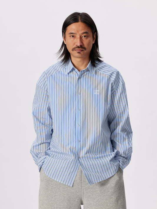 Yarn-dyed striped shirt