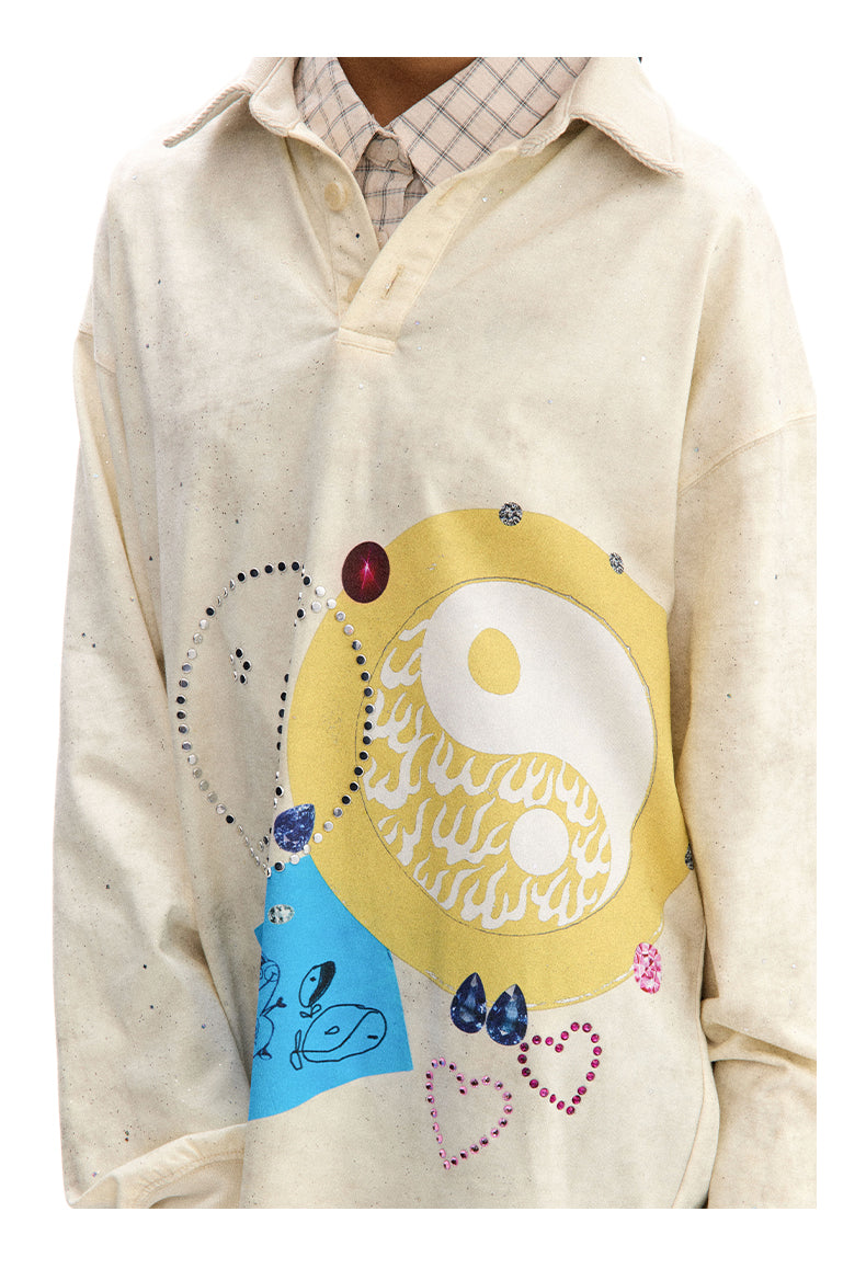 Taiji Sticky Notes Polo Shirt