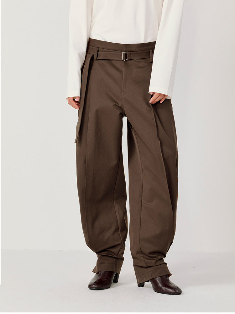 Loose-fit Casual Pants with Elastic Waistband