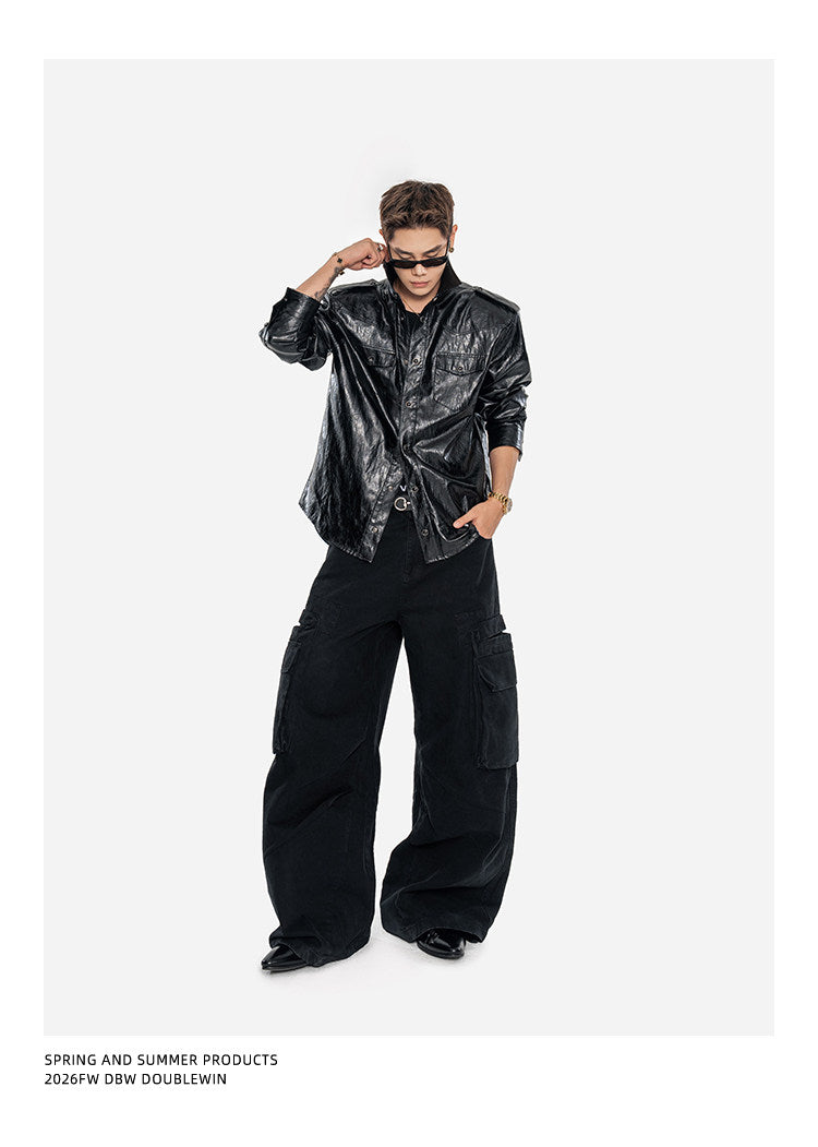 Shiny Wrinkle-Resistant Jacket