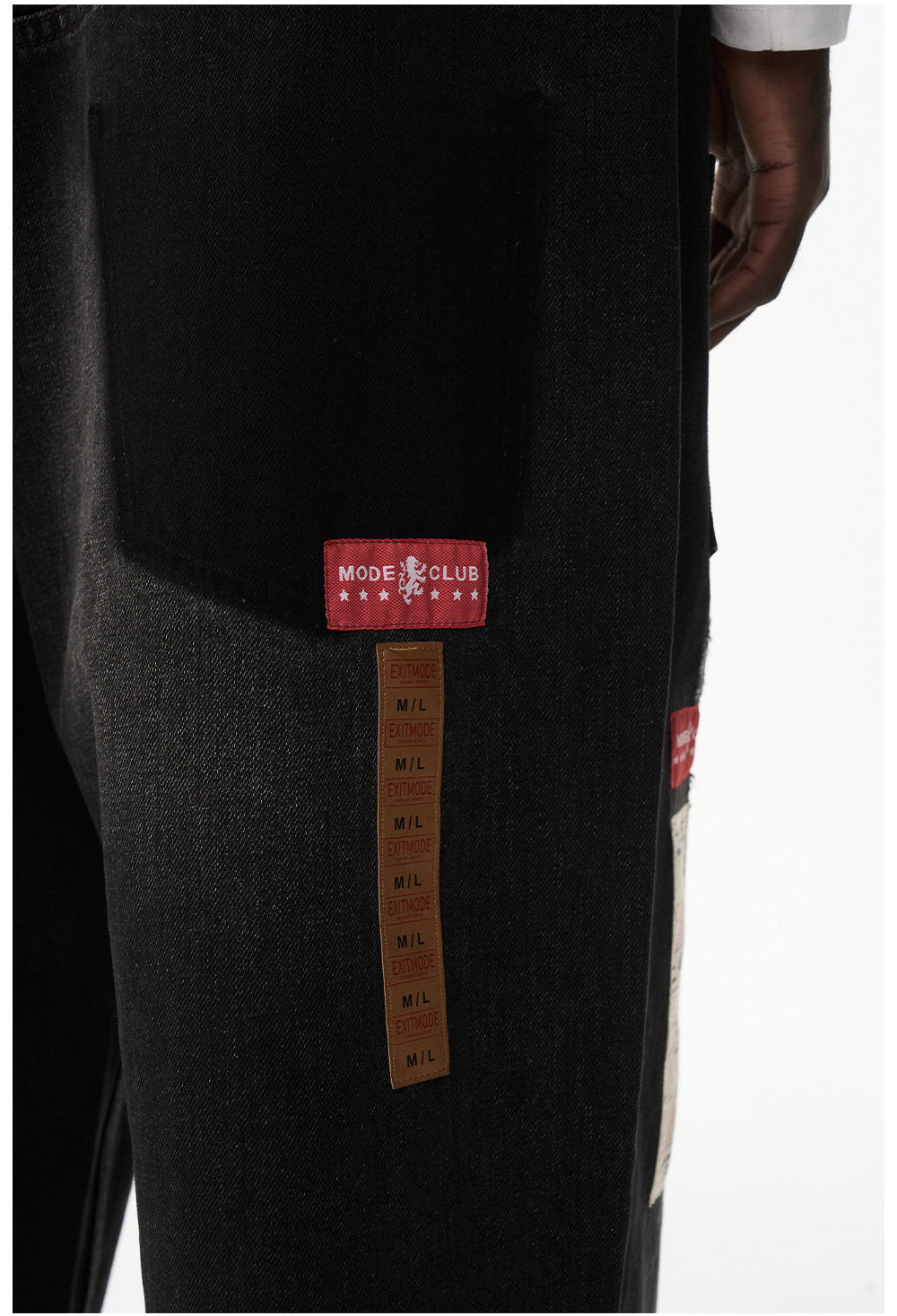 Retro Wash Double-Waist Straight-Leg Jeans