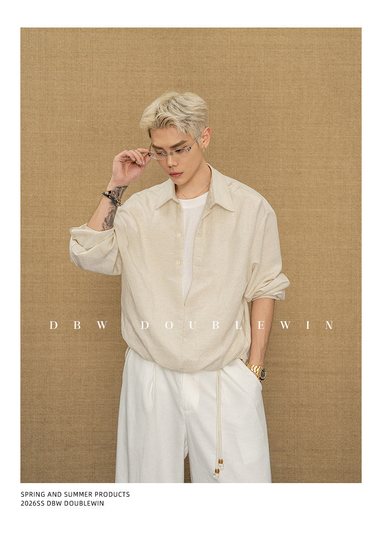 Faux two-piece shirt