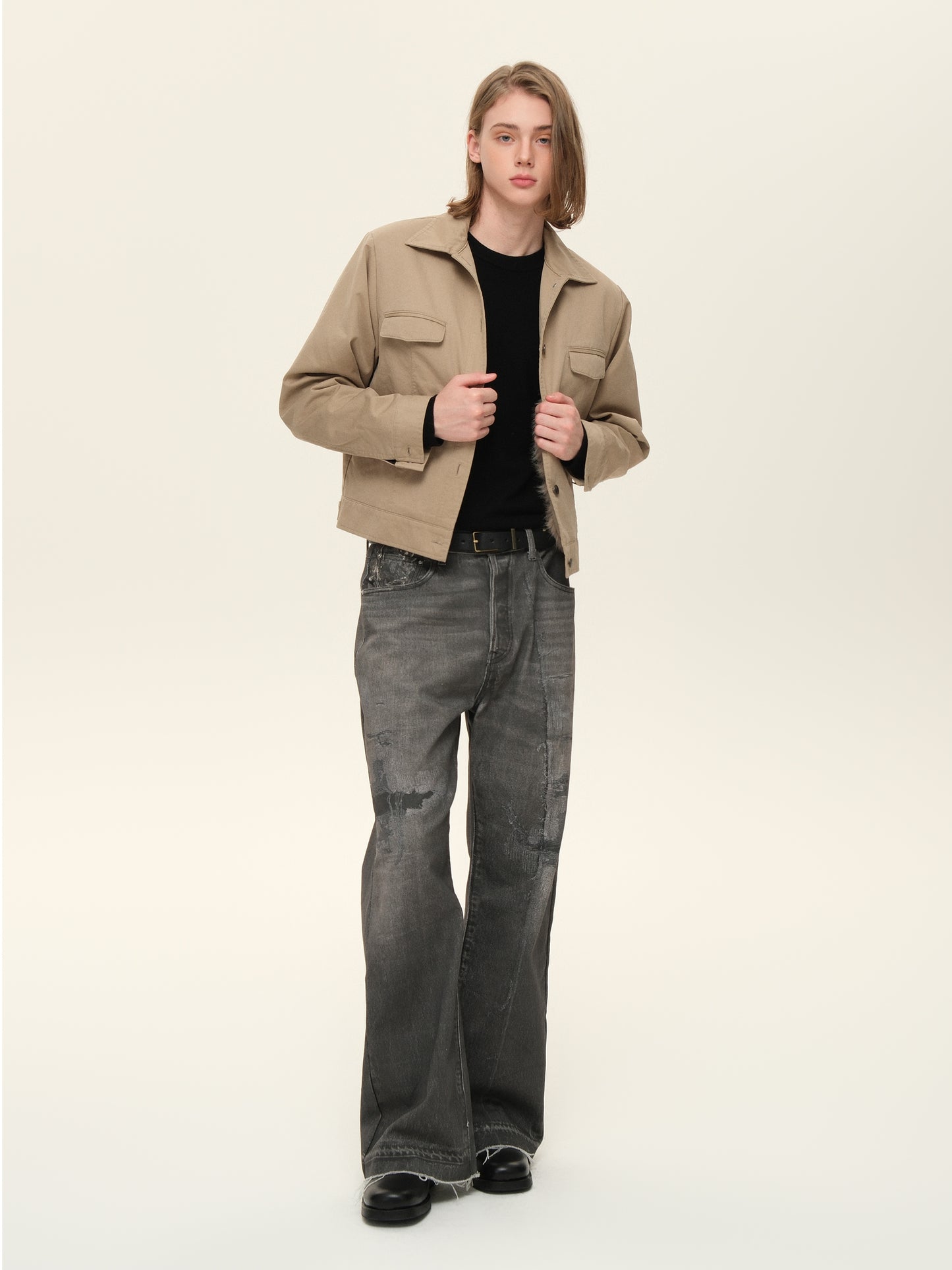 Pocket Short Wide Jacket