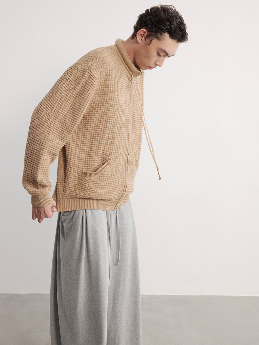 Waffle Knit Cardigan