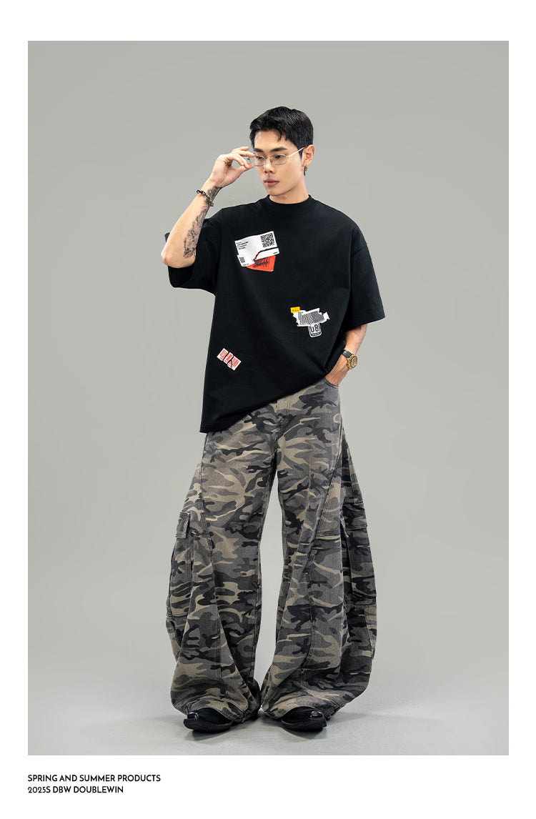 Trendy Round Neck T-Shirt