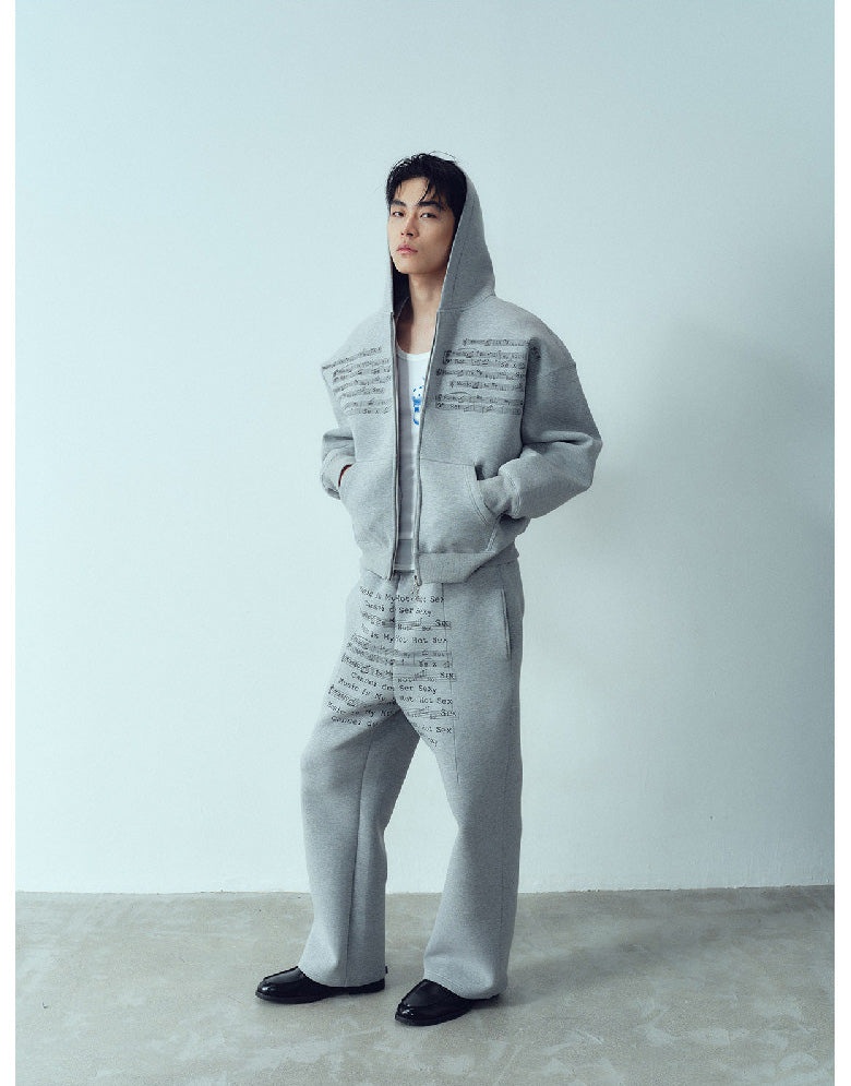 Loose Fit Air Layer Sweatshirt Set