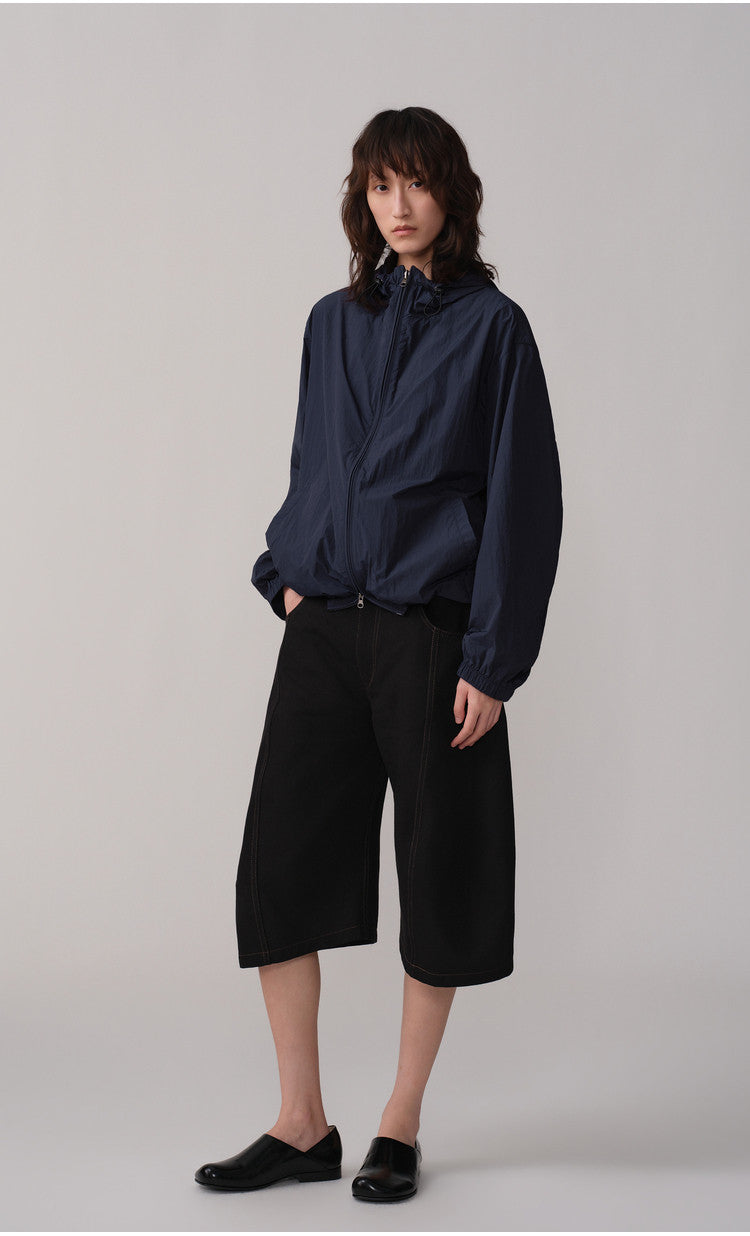 Lightweight, Wind-Resistant Casual Jacket with Hood