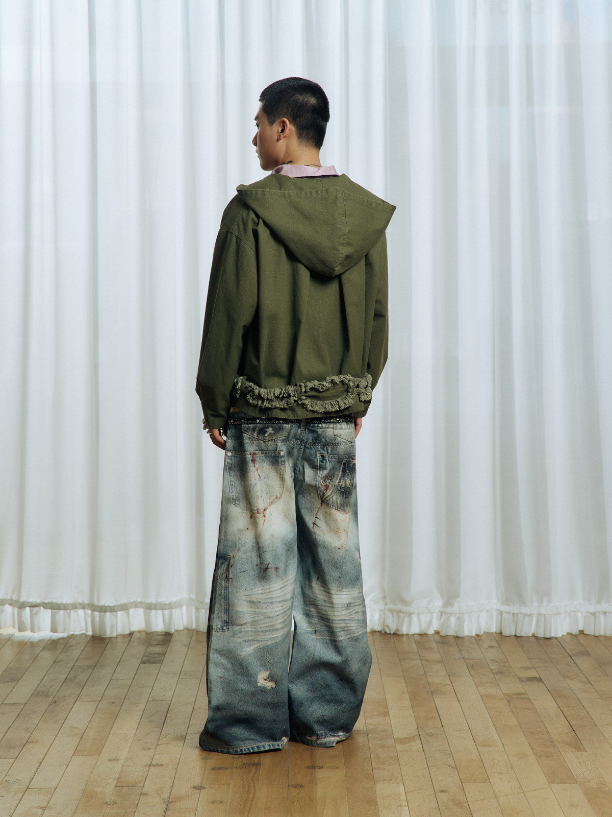 Tassel Large Hooded Jacket
