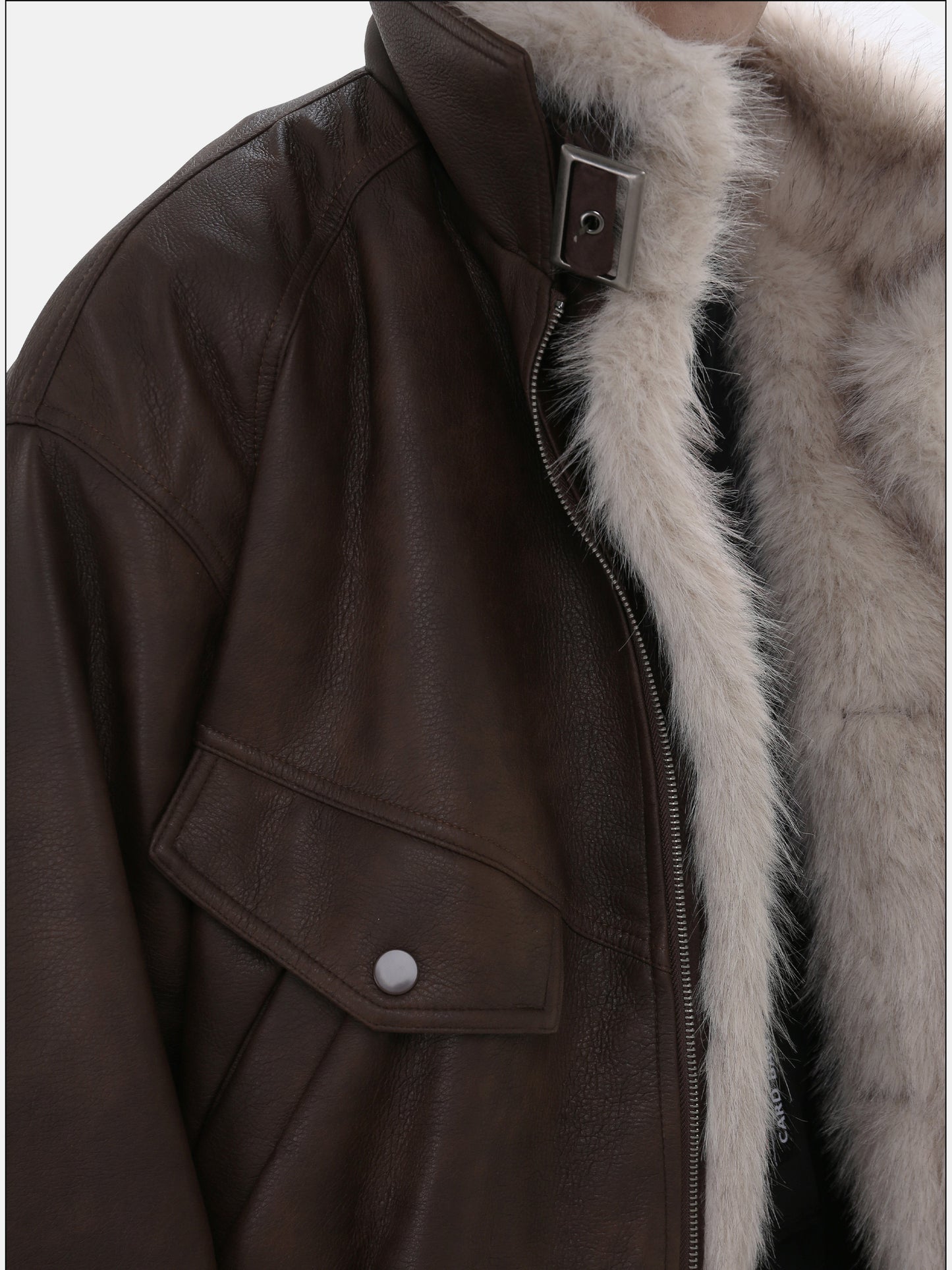 Retro Shearling Short Jacket