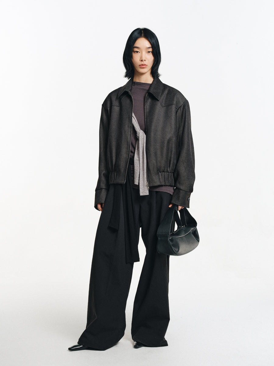 Short-length padded jacket