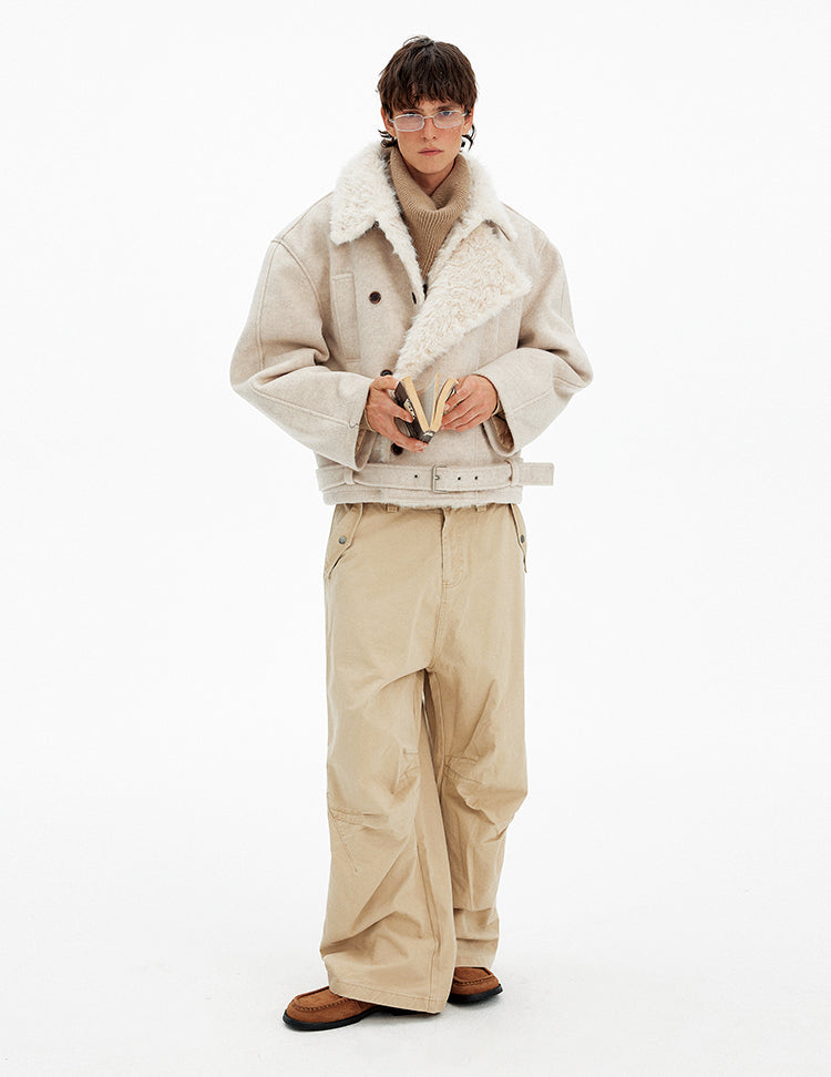 Double-breasted padded jacket