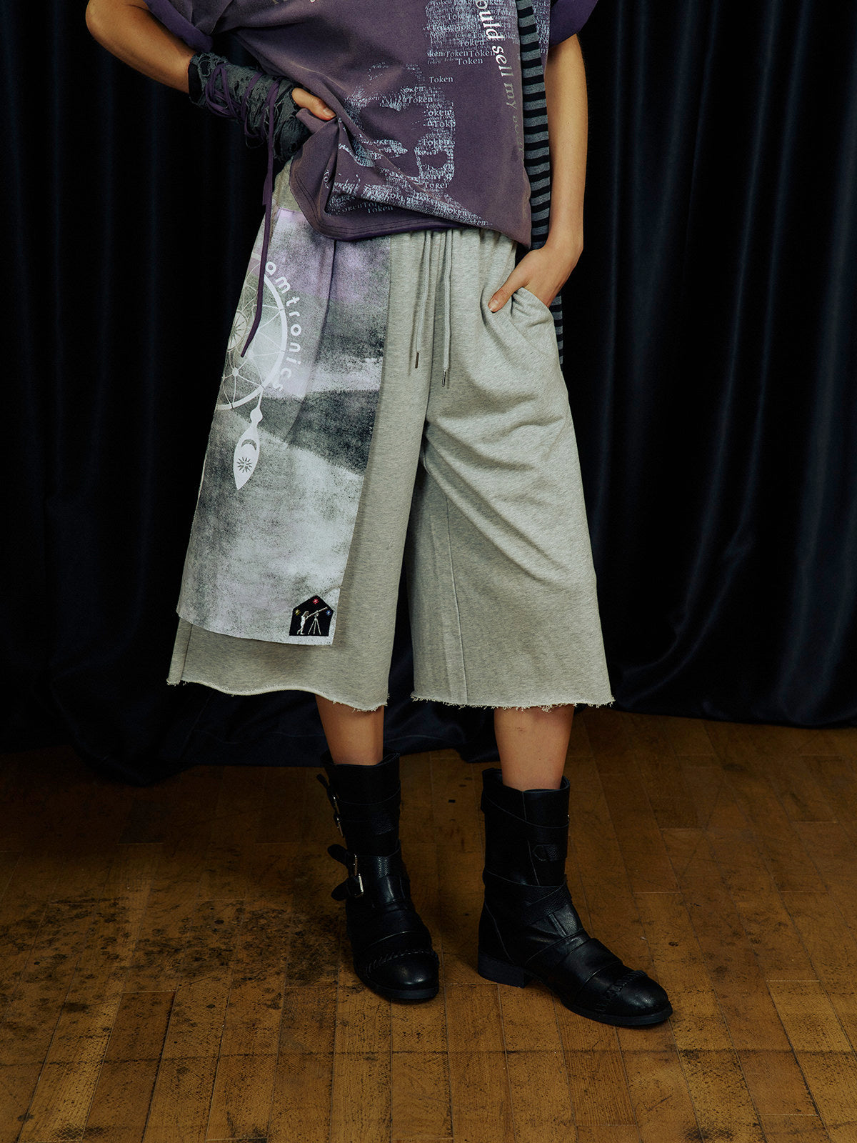 Drawstring Waist Shorts