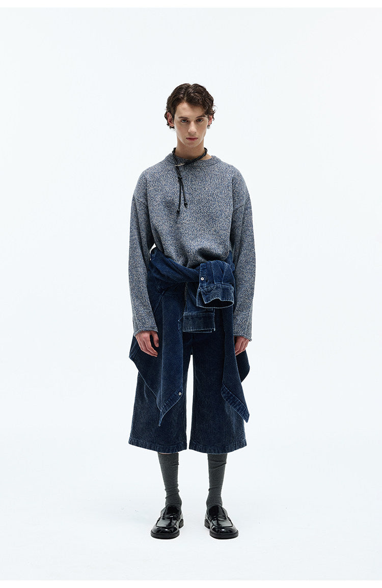 Classic Narrow Crew Neck Sweater