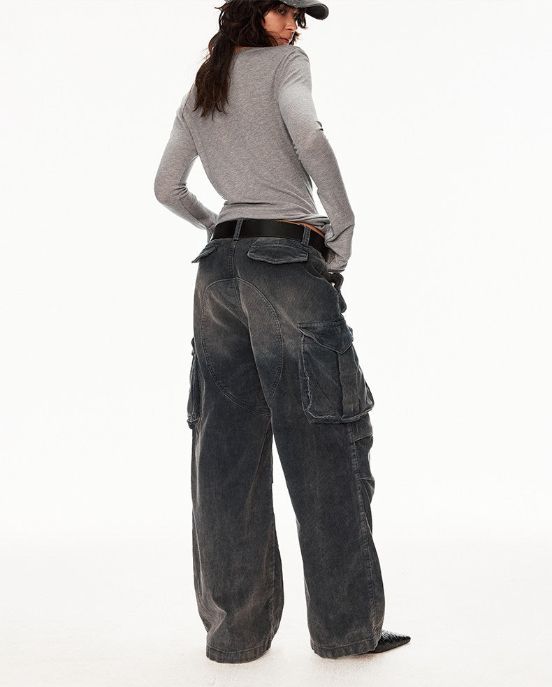 Corduroy Washed Work Pants