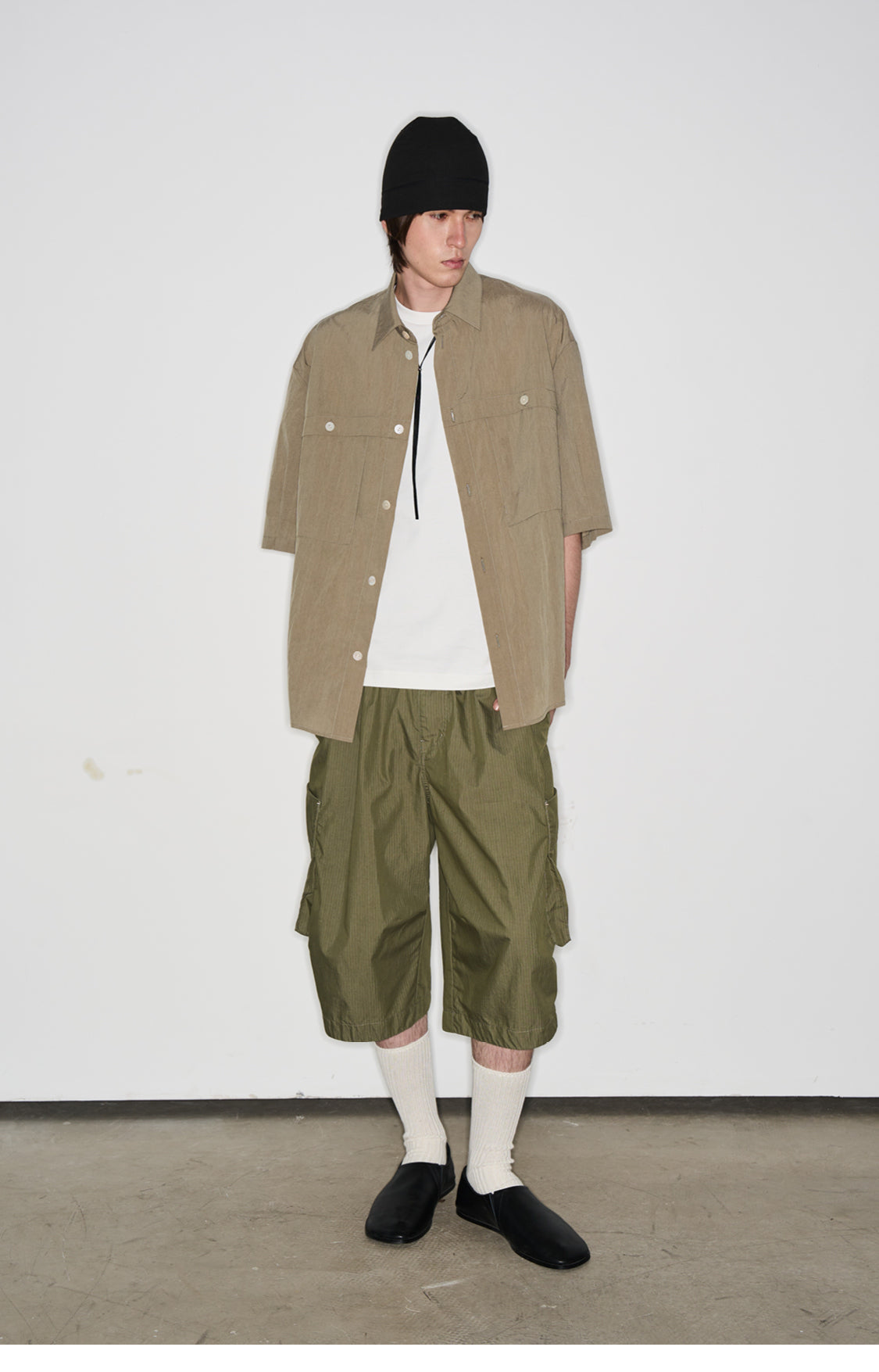 Wrinkled nylon shirt