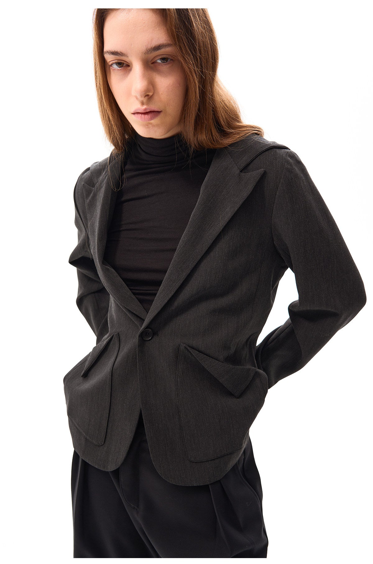 Casual jacket with hood
